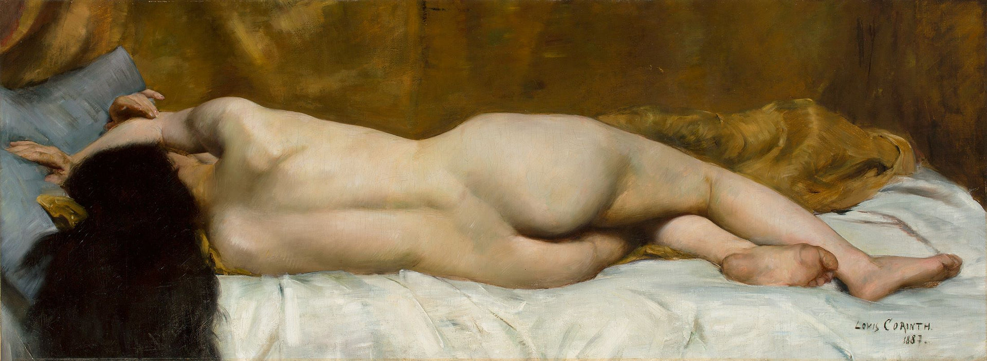 femme nue allongée - Lovis Corinth image 1 tableau peint à l’huile sur toile