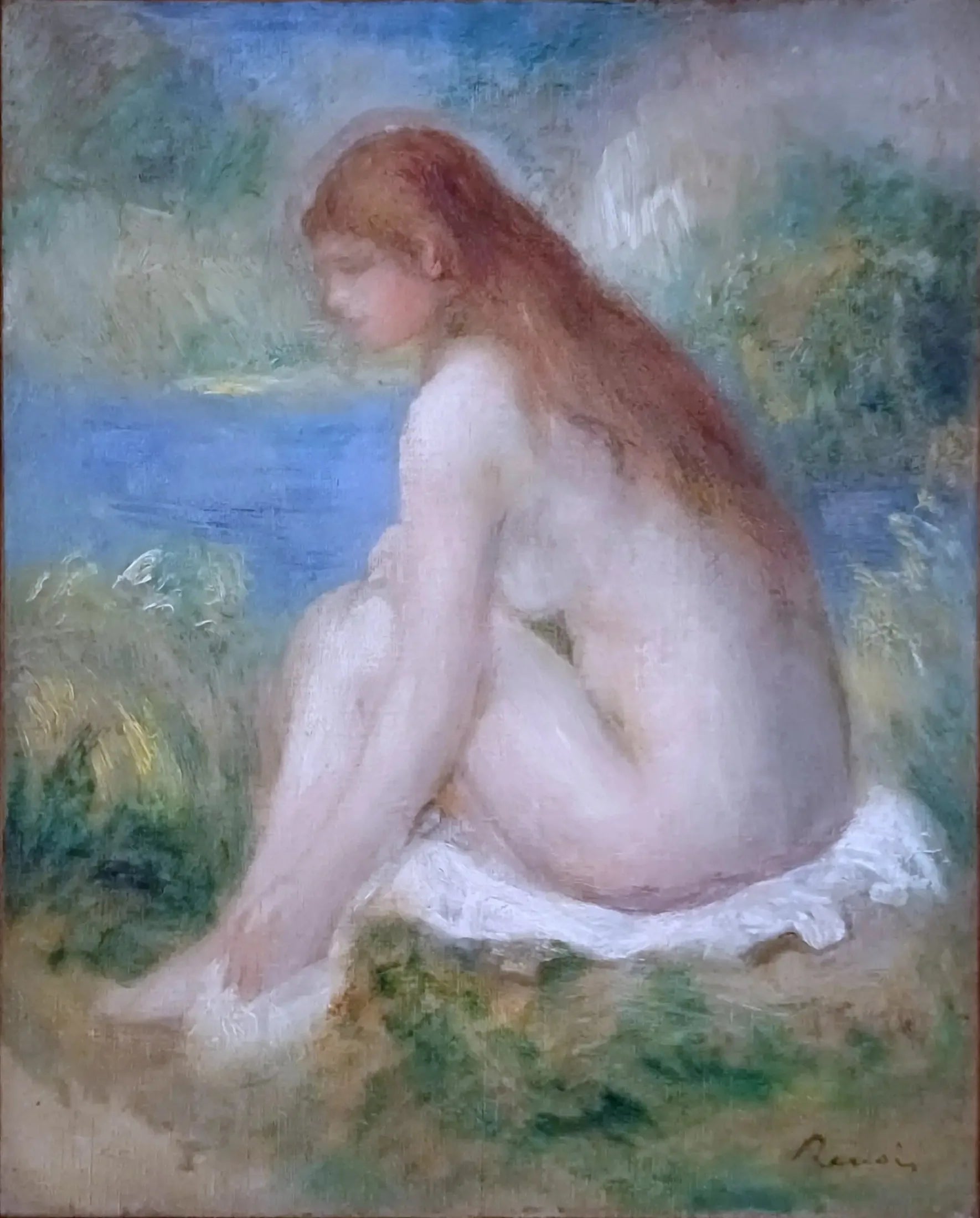 Femme nue assise - Pierre-Auguste Renoir image 1 reproduction de peinture à l’huile
