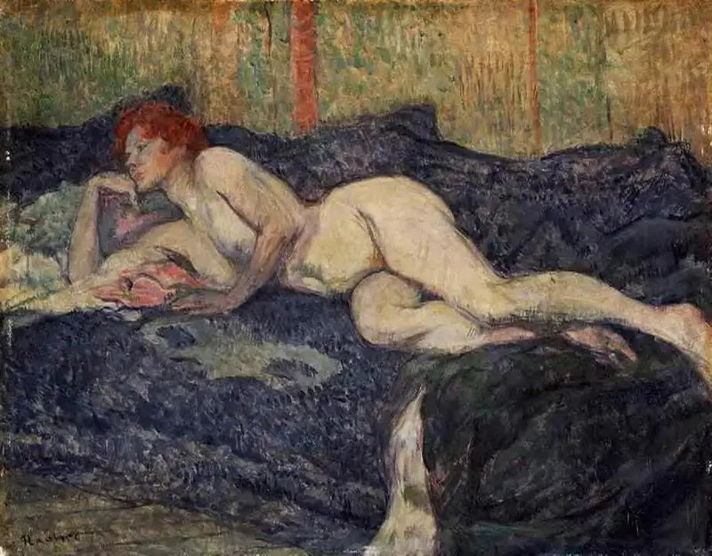 Femme nue étendue sur un divan - Henri de Toulouse-Lautrec
