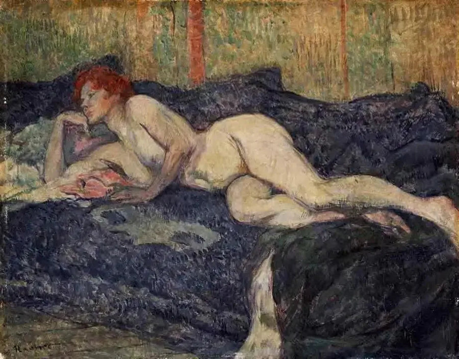 Femme nue étendue sur un divan - Henri de Toulouse-Lautrec