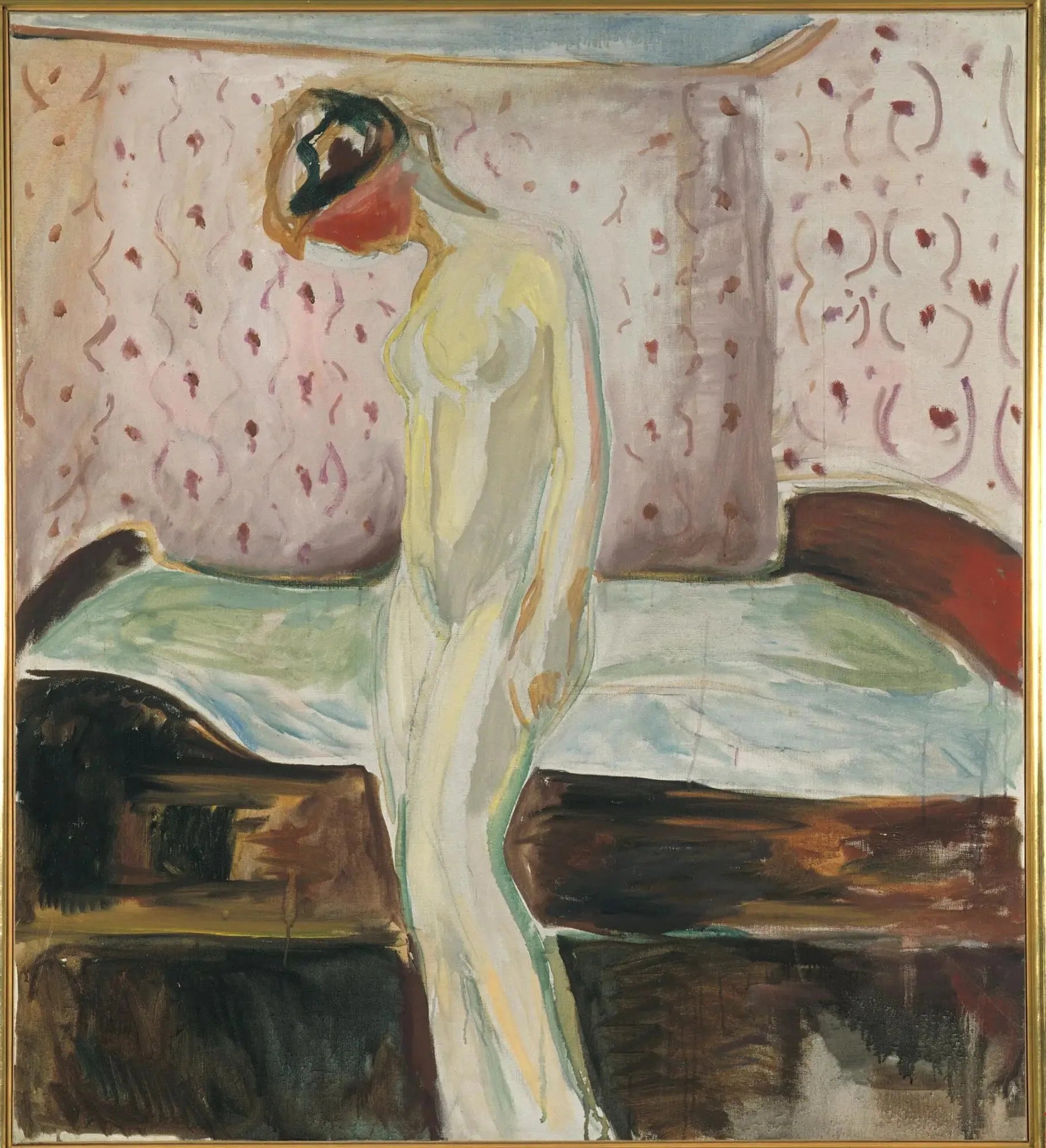 Femme pleurant - Edvard Munch image 1 copie de tableau peinte à la main