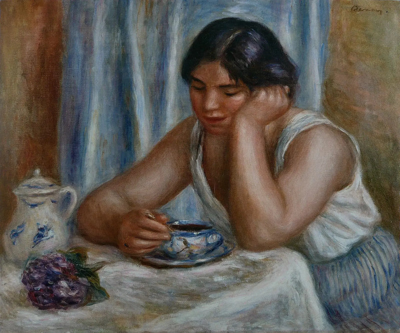 Femme prenant du chocolat - Pierre-Auguste Renoir