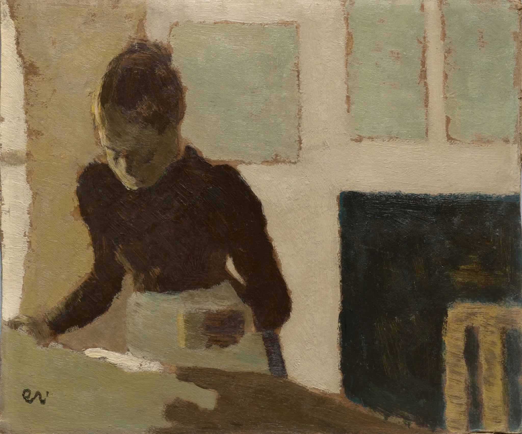 Femme repassant - Édouard Vuillard image 1 tableau peint à l’huile sur toile