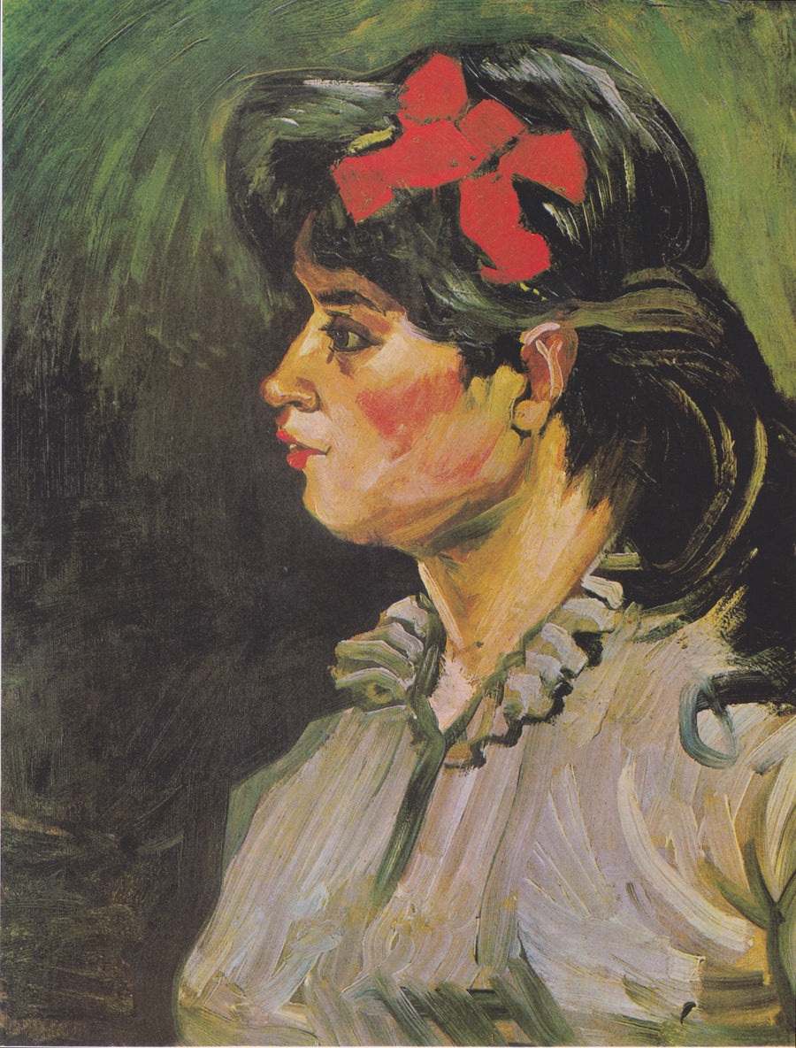 Femme avec un ruban rouge, F207 – Vincent van Gogh
