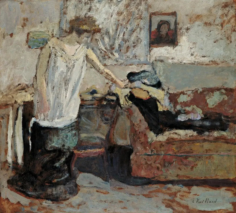 Femme se déshabillant - Édouard Vuillard