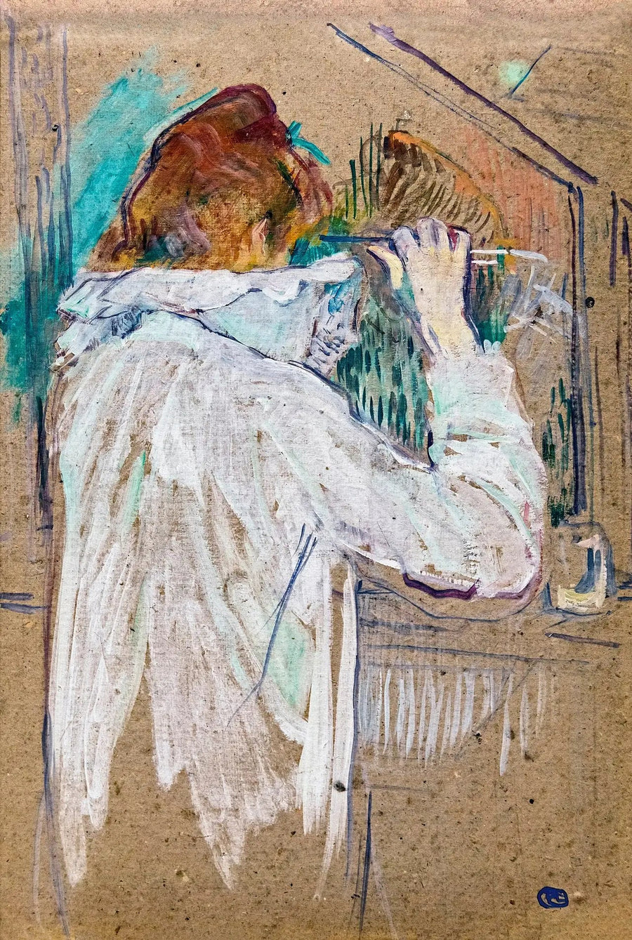 Femme se frisant - Henri de Toulouse-Lautrec