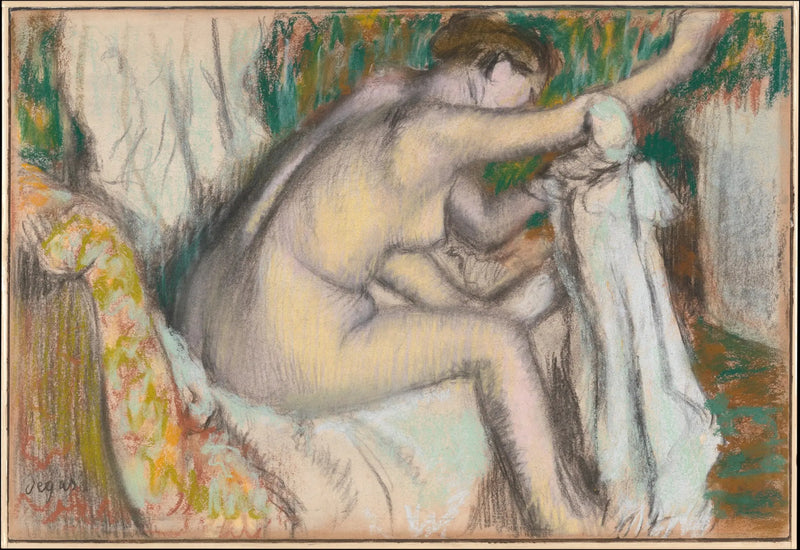 Femme séchant son bras - Edgar Degas