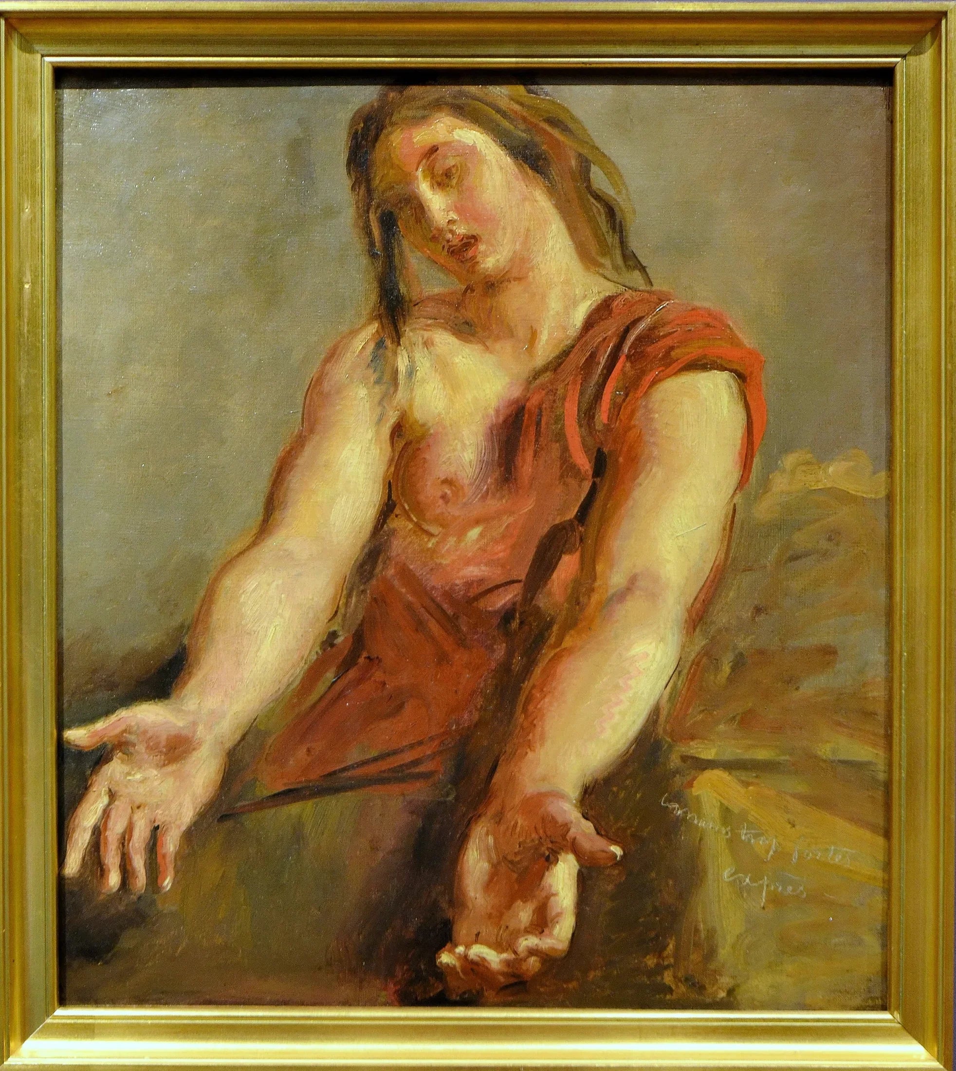 Femme suppliante - Théodore Chassériau image 1 copie peinte à la main à l’huile