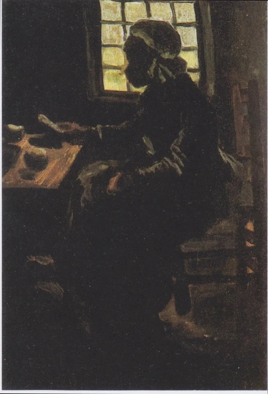 Femme à table en contre-jour, F72 – Van Gogh