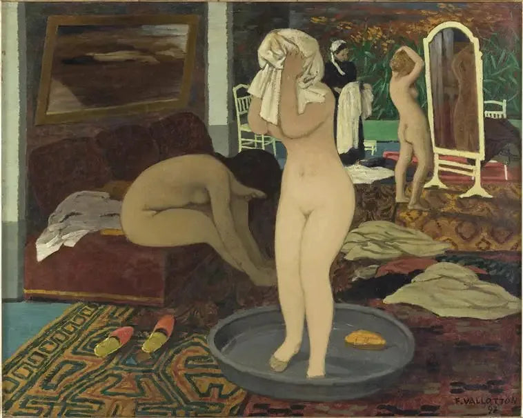 Femmes à leur toilette - Félix Vallotton image 1 reproduction réalisée par Alpha Reproduction