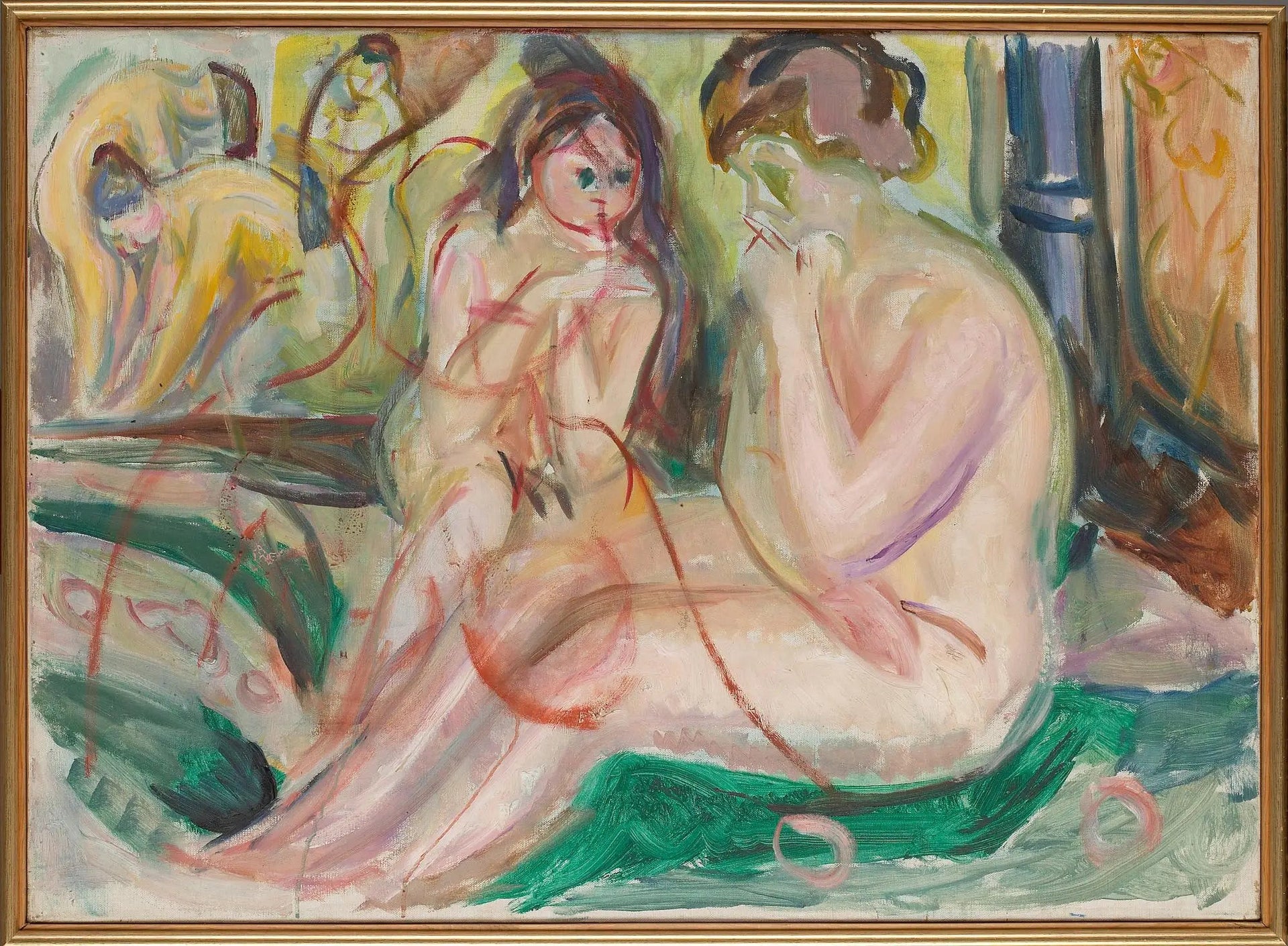 Femmes au bain - Edvard Munch image 1 tableau peint à l’huile sur toile