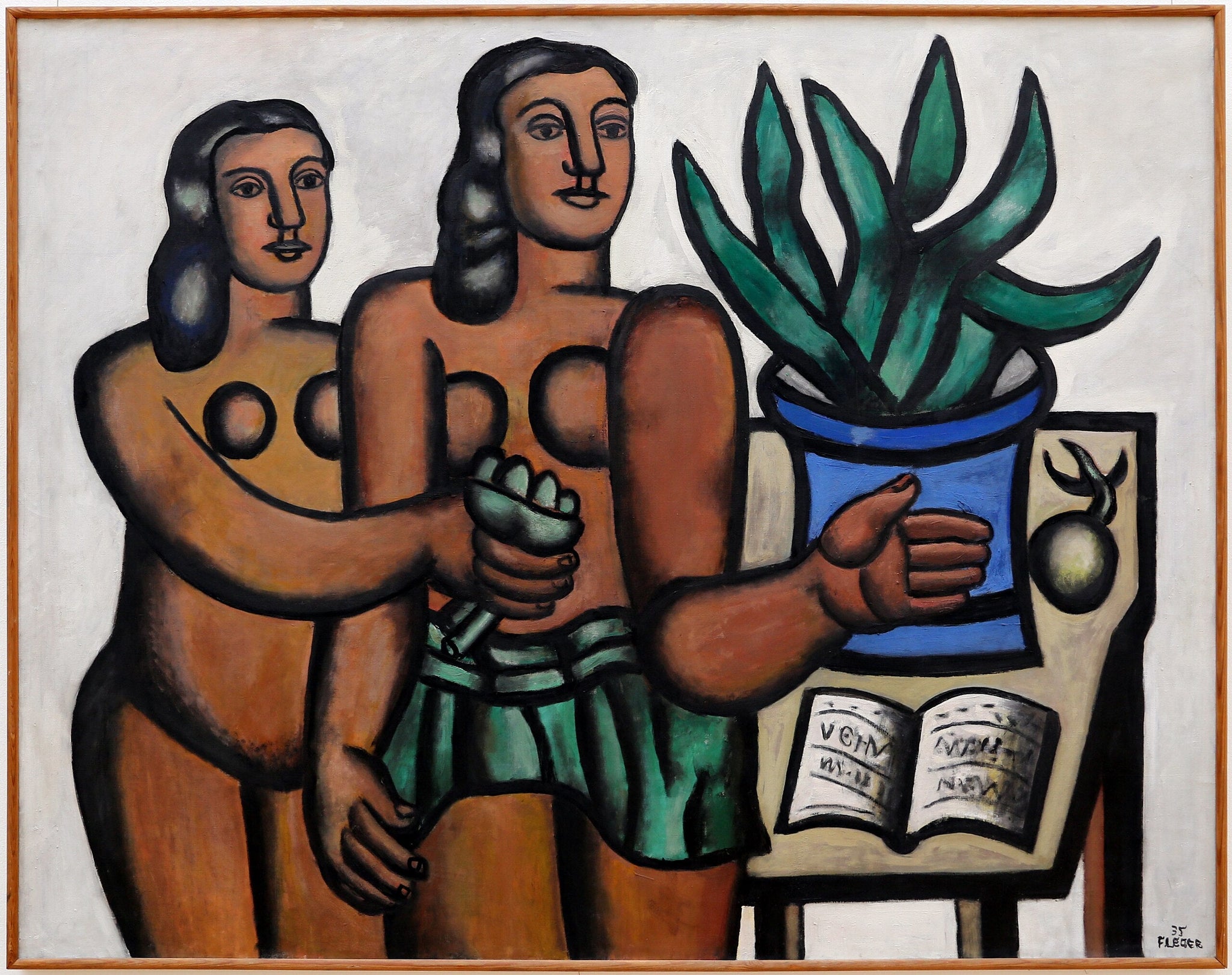 Femmes au vase bleu - Fernand Léger image 1 tableau peint à l’huile sur toile