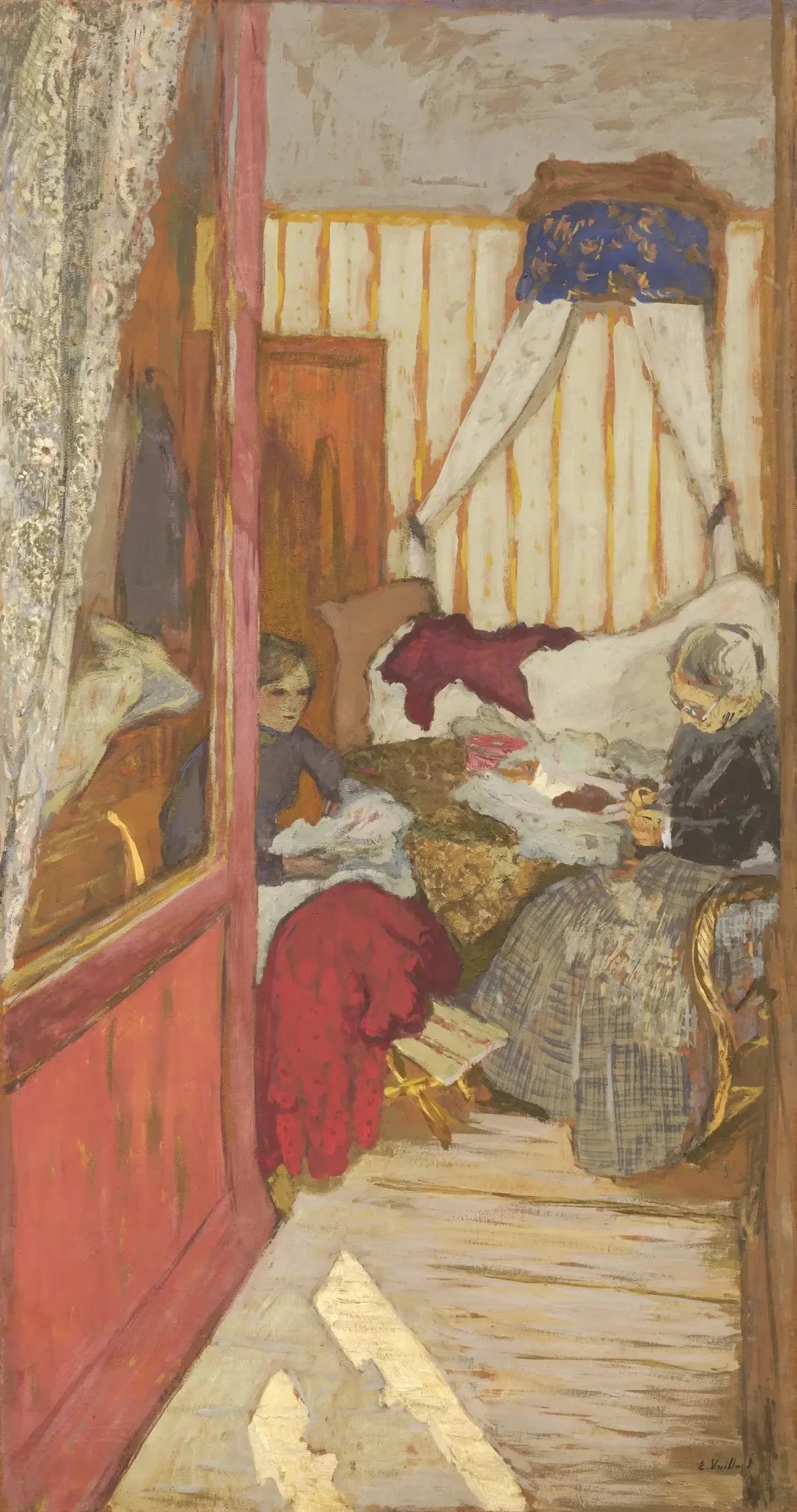 Femmes cousant - Édouard Vuillard image 1 copie de tableau peinte à la main