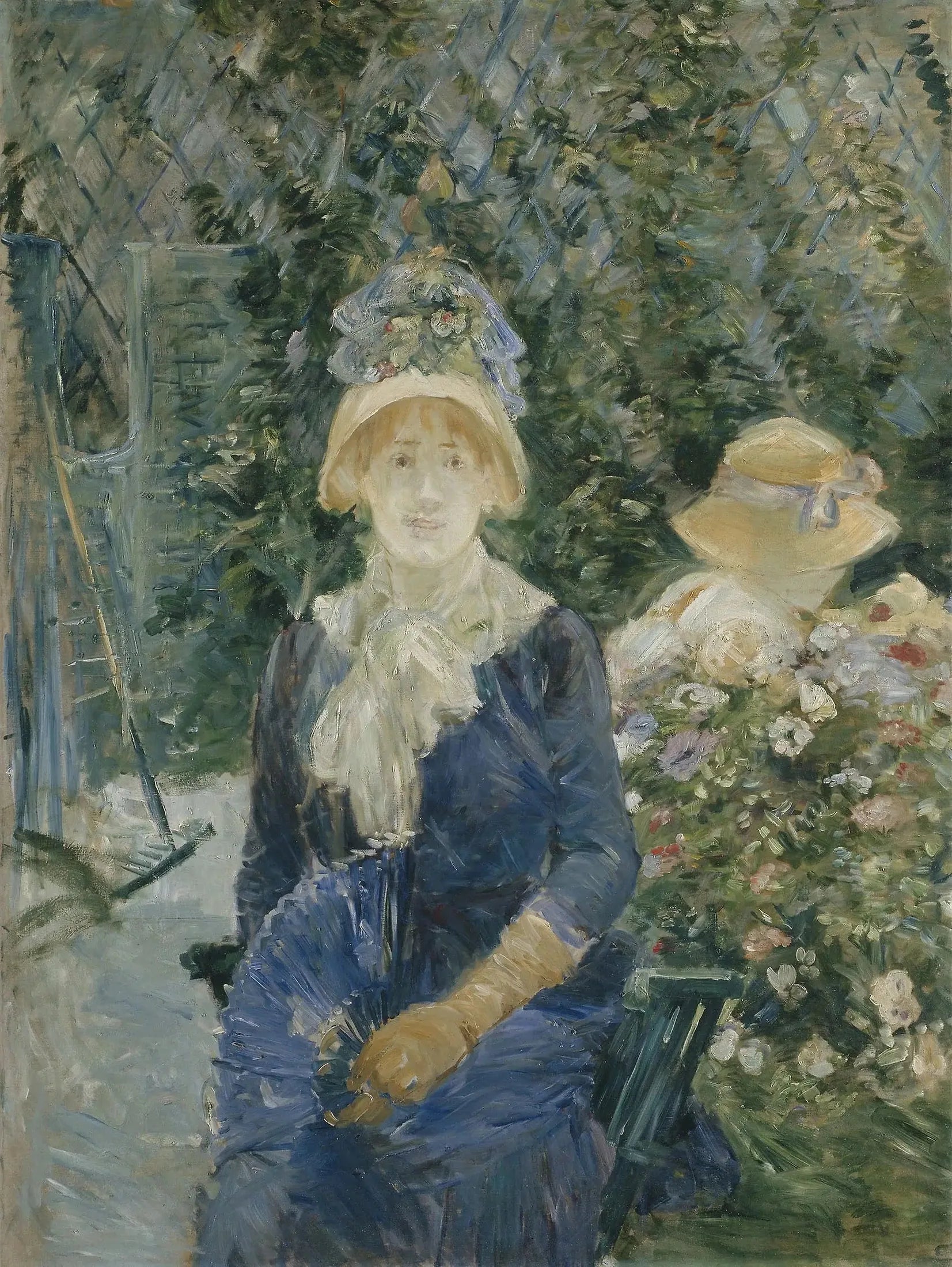 Femmes dans un jardin - Berthe Morisot image 1 reproduction artisanale de tableau
