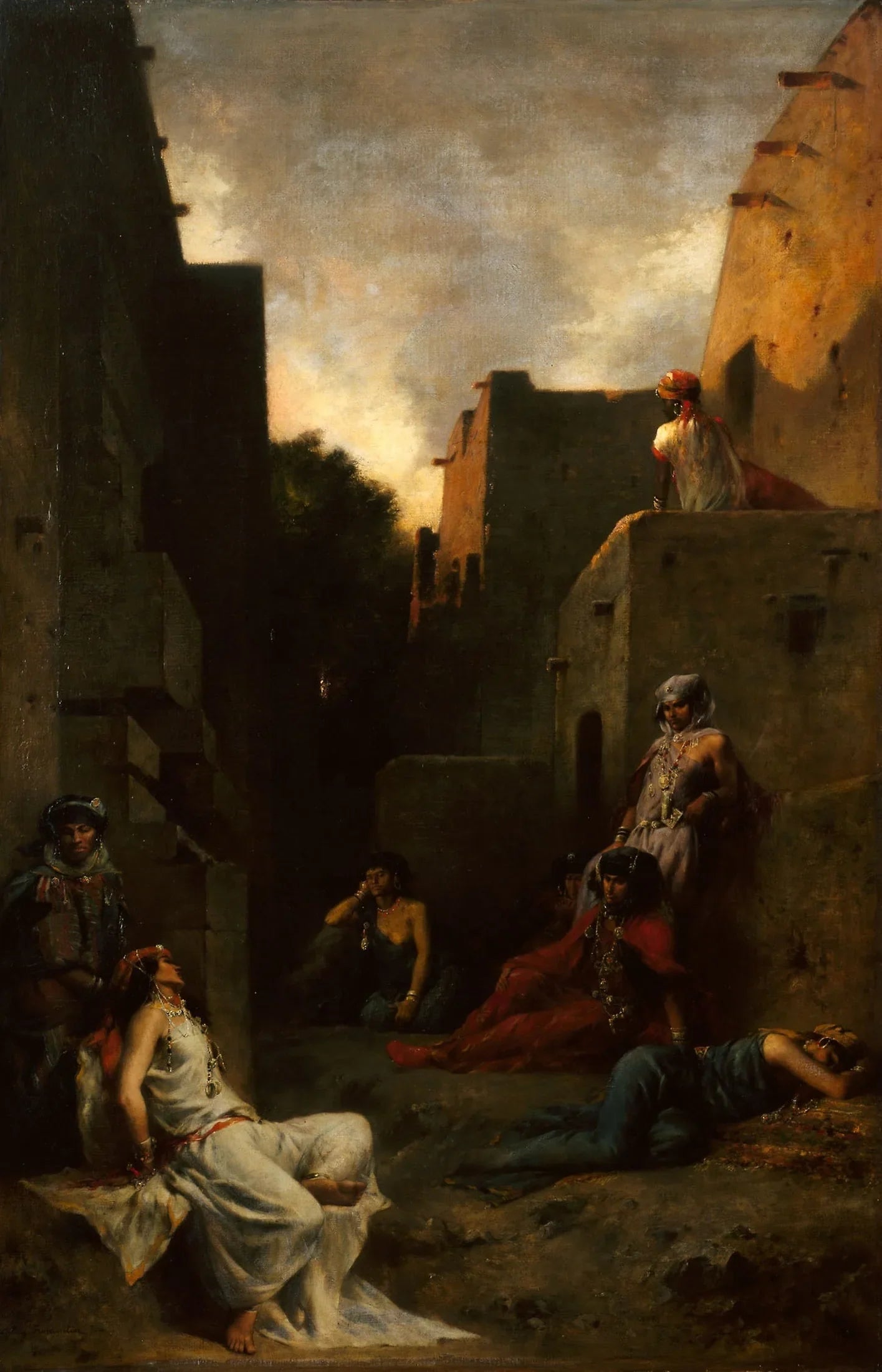 Femmes des Ouled Nayls - Eugène Fromentin image 1 copie peinte à la main à l’huile