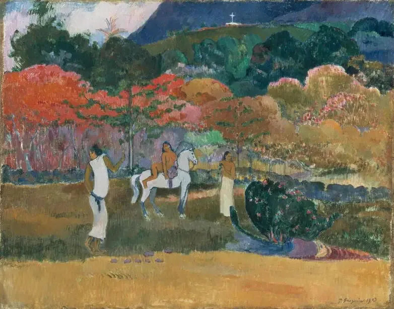 Femmes et cheval blanc - Paul Gauguin