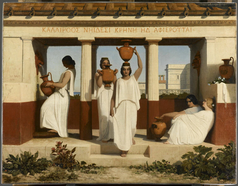 Femmes grecques à la fontaine - Dominique Papety
