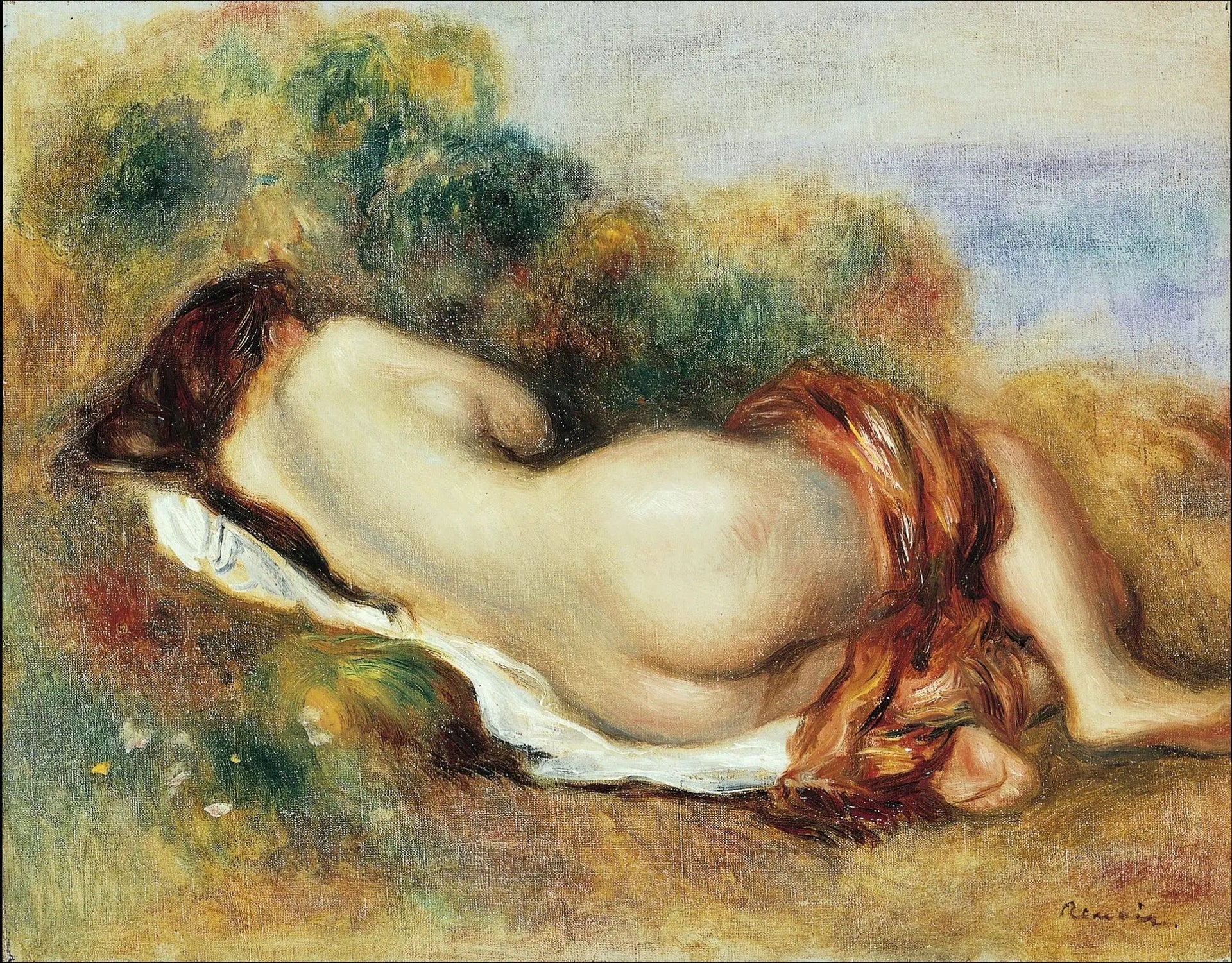 Femmes nues couchées - Pierre-Auguste Renoir image 1 copie peinte à la main à l’huile