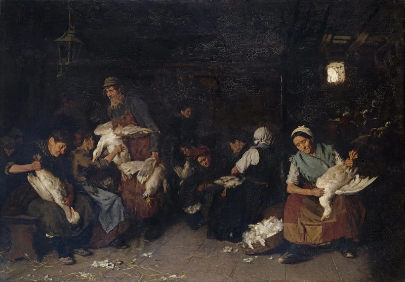 Femmes plumant des oies - Max Liebermann