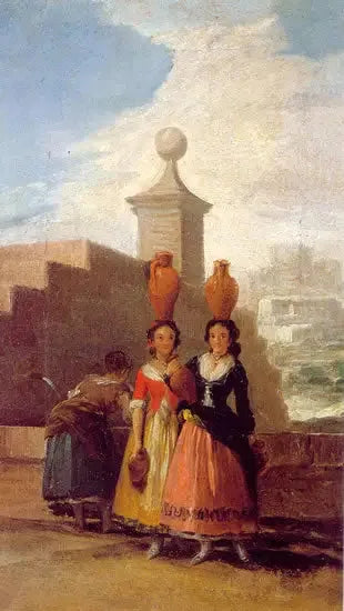 Femmes portant des cruches (croquis) - Francisco de Goya