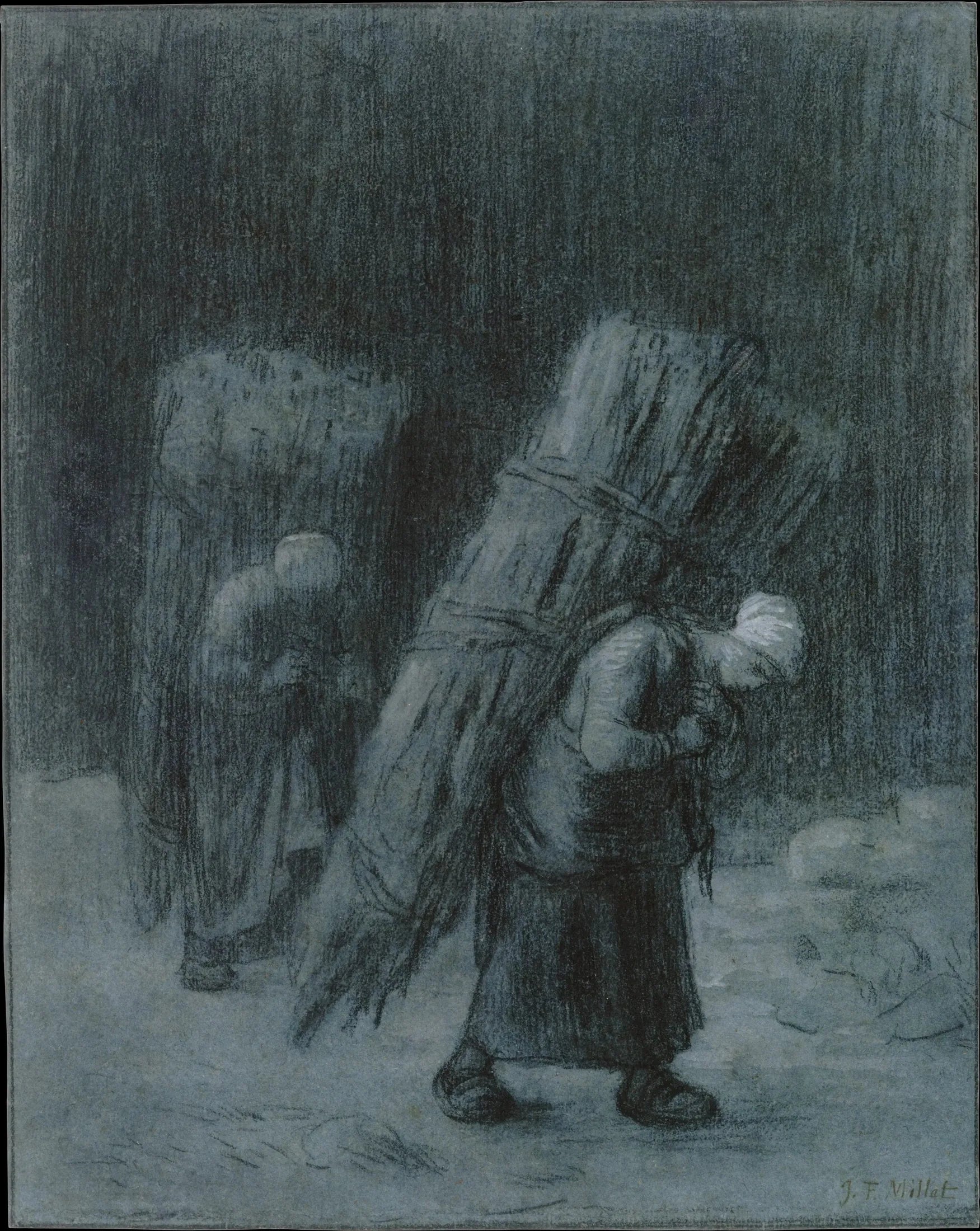 Femmes portant des fagots - Jean-François Millet image 1 tableau peint à l’huile sur toile