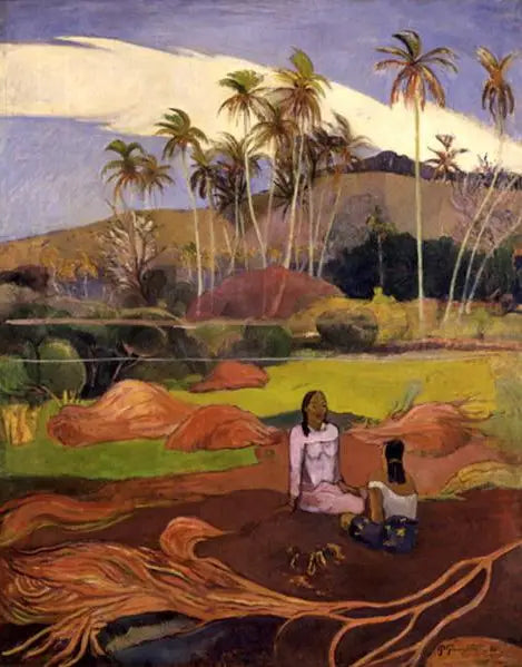 Femmes près des palmiers - Paul Gauguin