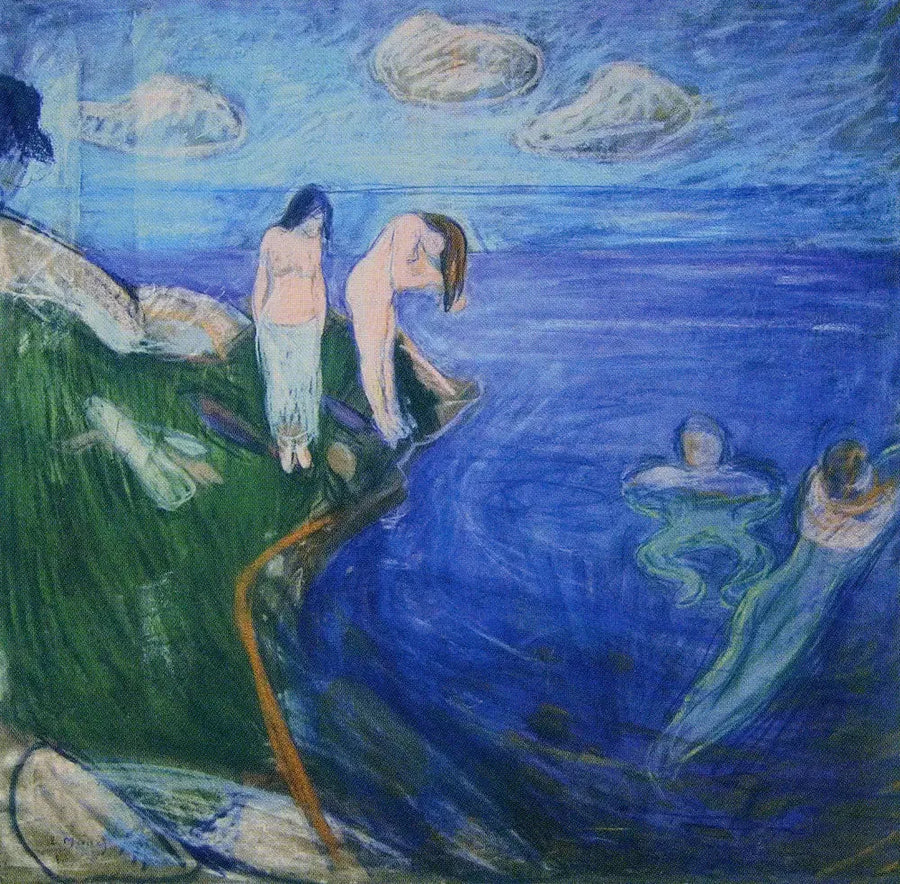 Femmes se baignant - Edvard Munch
