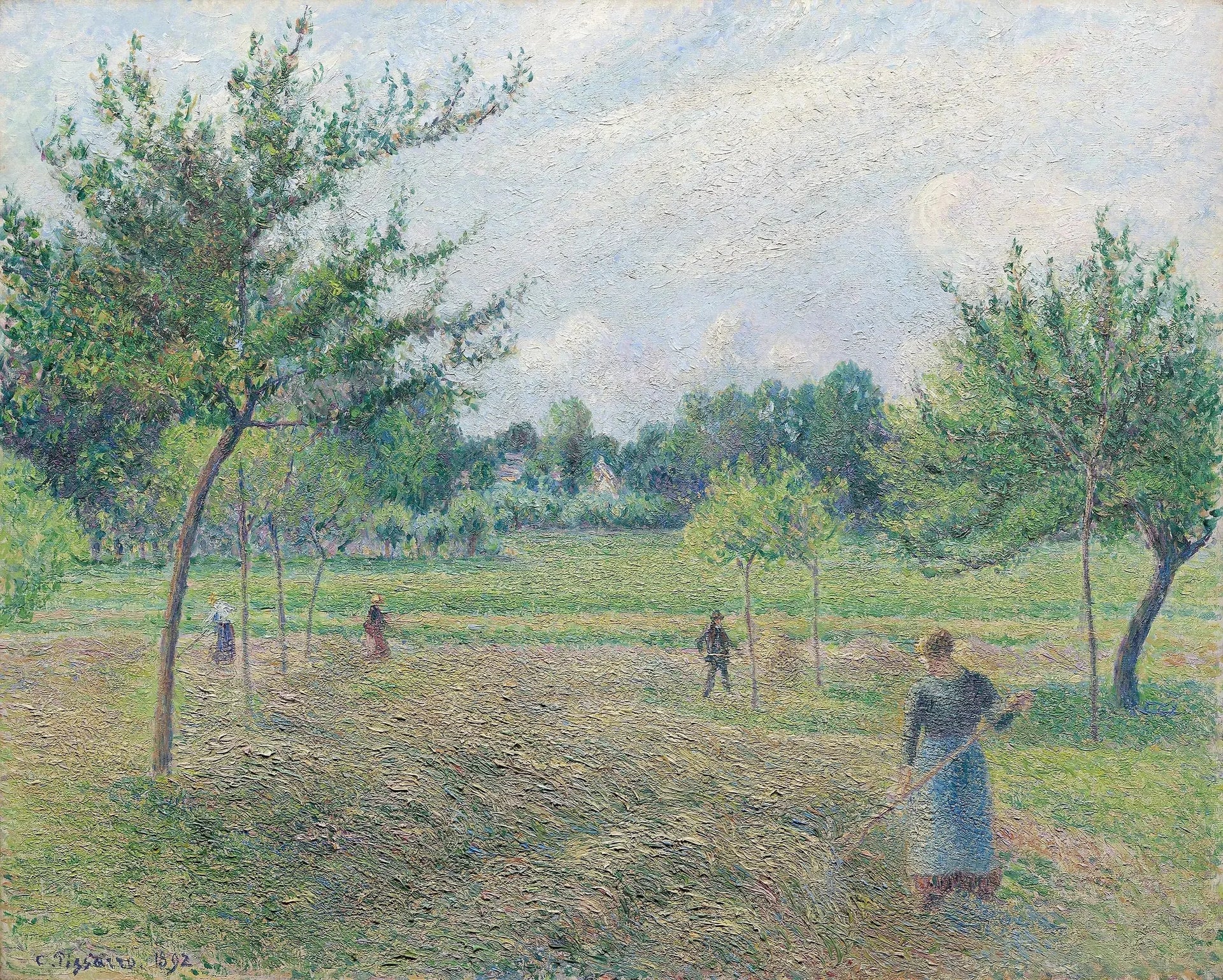 Fenaison à Éragny - Camille Pissarro image 1 tableau peint à l’huile sur toile