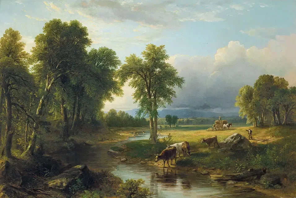 Fenaison - Asher Brown Durand image 1 reproduction de peinture à l’huile