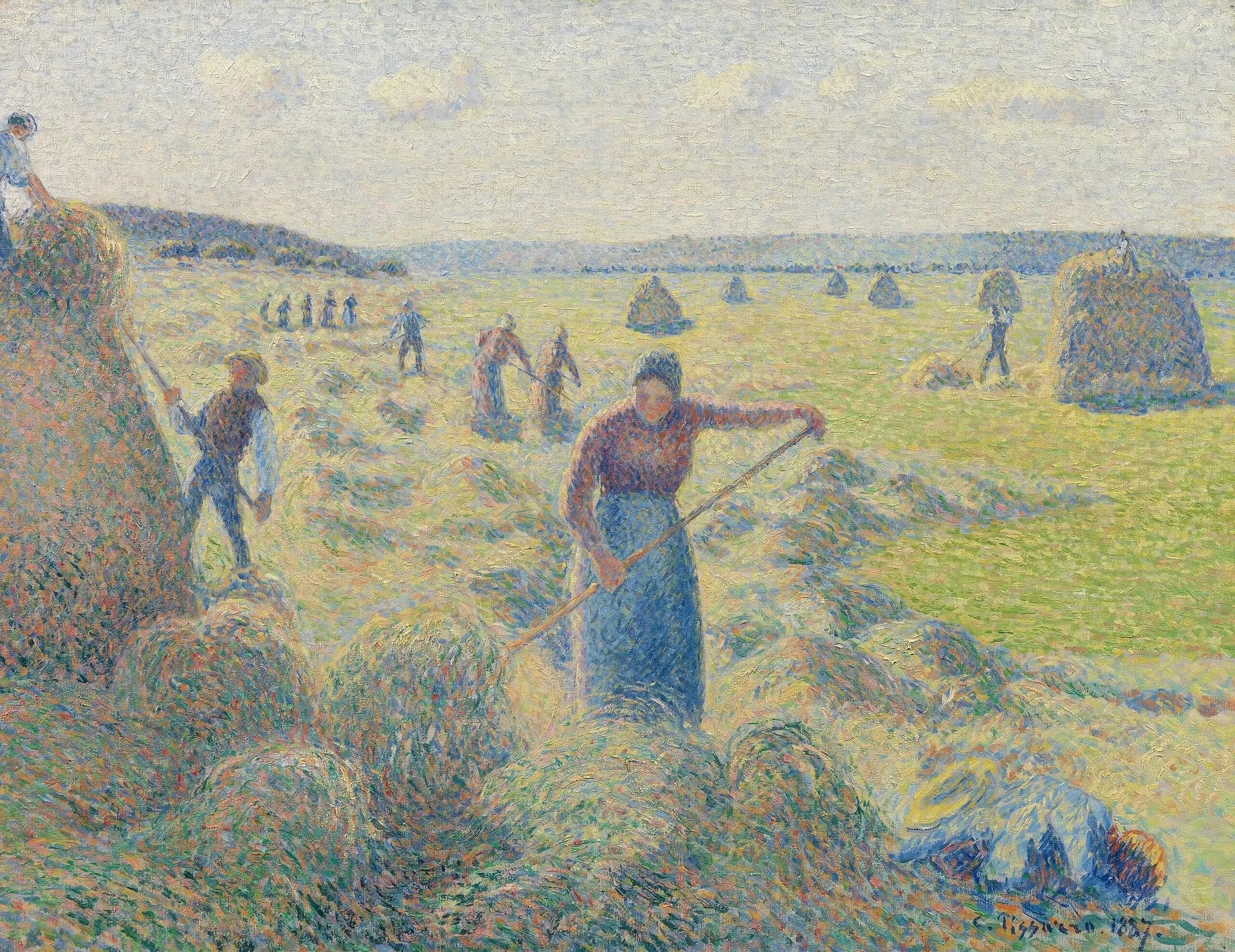 Fenaison, Éragny - Camille Pissarro image 1 reproduction réalisée par Alpha Reproduction