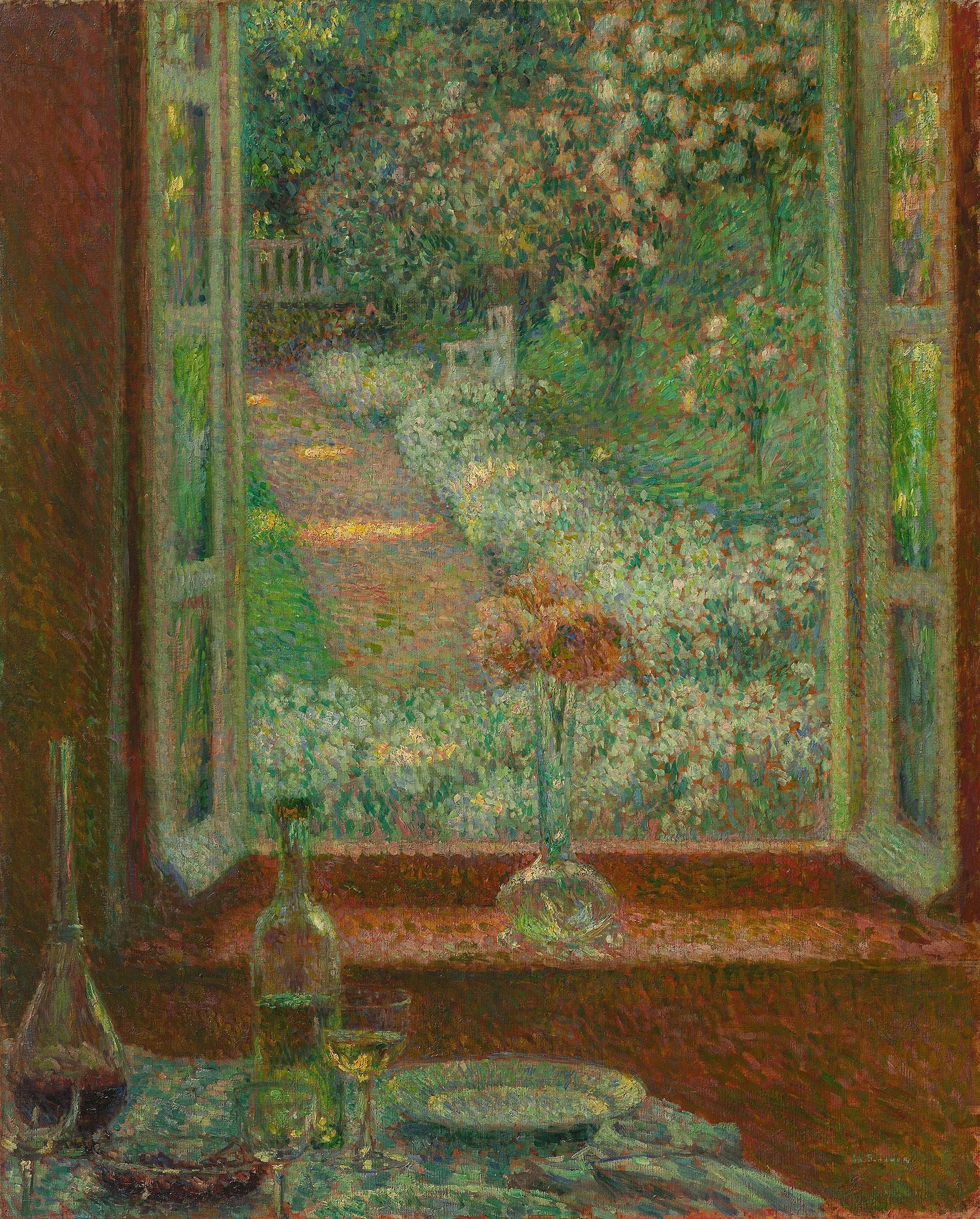 Fenêtre avec œillets, Gerberoy - Henri Le Sidaner image 1 reproduction réalisée par Alpha Reproduction