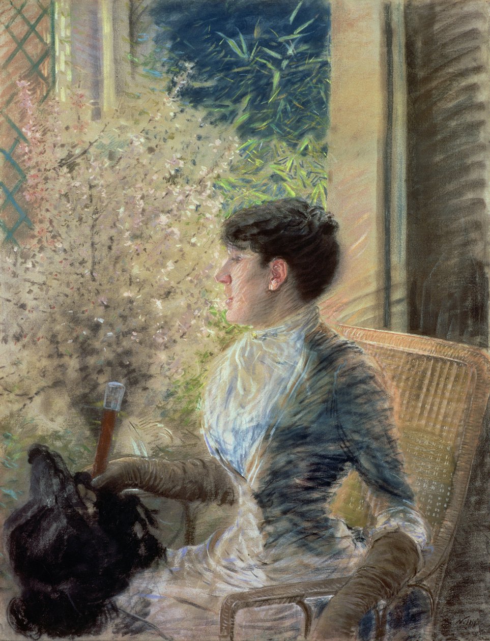 Fenêtre en saillie - Giuseppe De Nittis image 1 reproduction artisanale de tableau