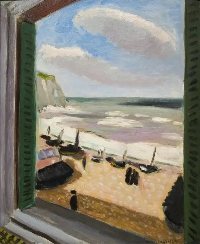 Fenêtre ouverte sur la mer à Étretat - Henri Matisse image 1 copie peinte à la main à l’huile