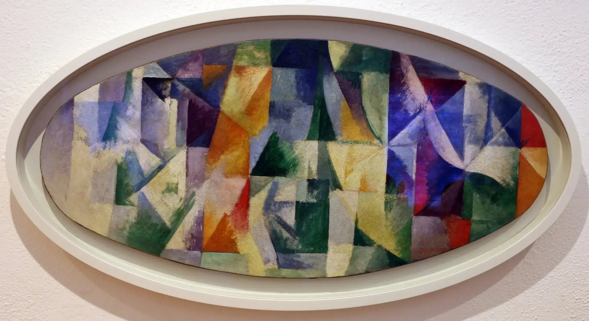 Fenêtres ouvertes simultanément Ière partie 3e motif - Robert Delaunay image 1 copie peinte à la main à l’huile