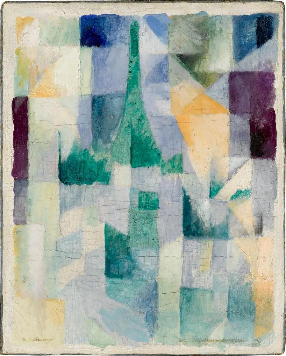 Fenêtres simultanées n°2 - Robert Delaunay image 1 reproduction de peinture à l’huile