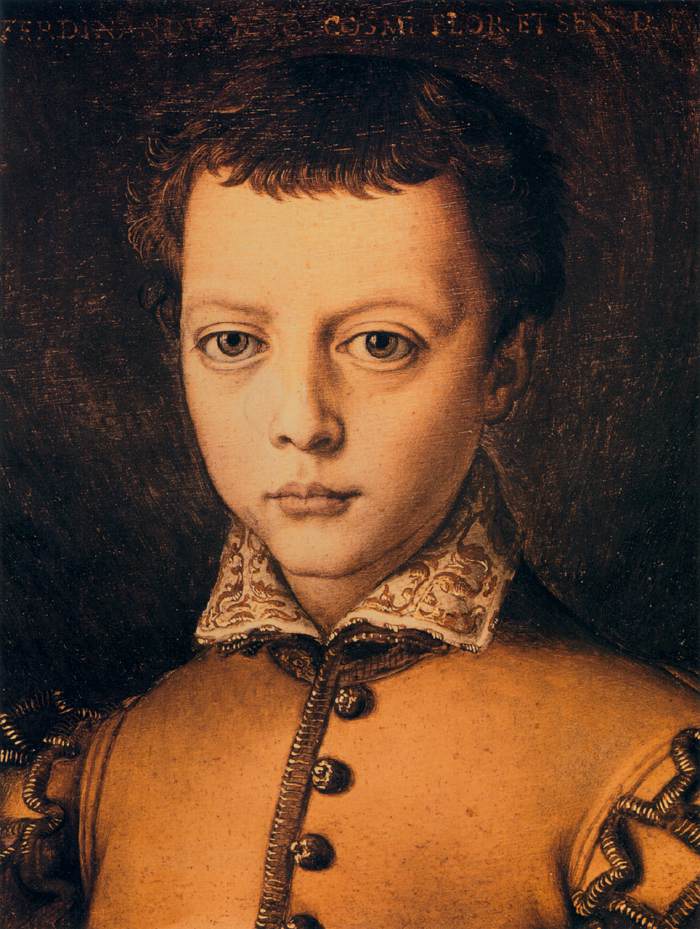 Ferdinand Ier de Médicis enfant - Bronzino image 1 copie de tableau peinte à la main
