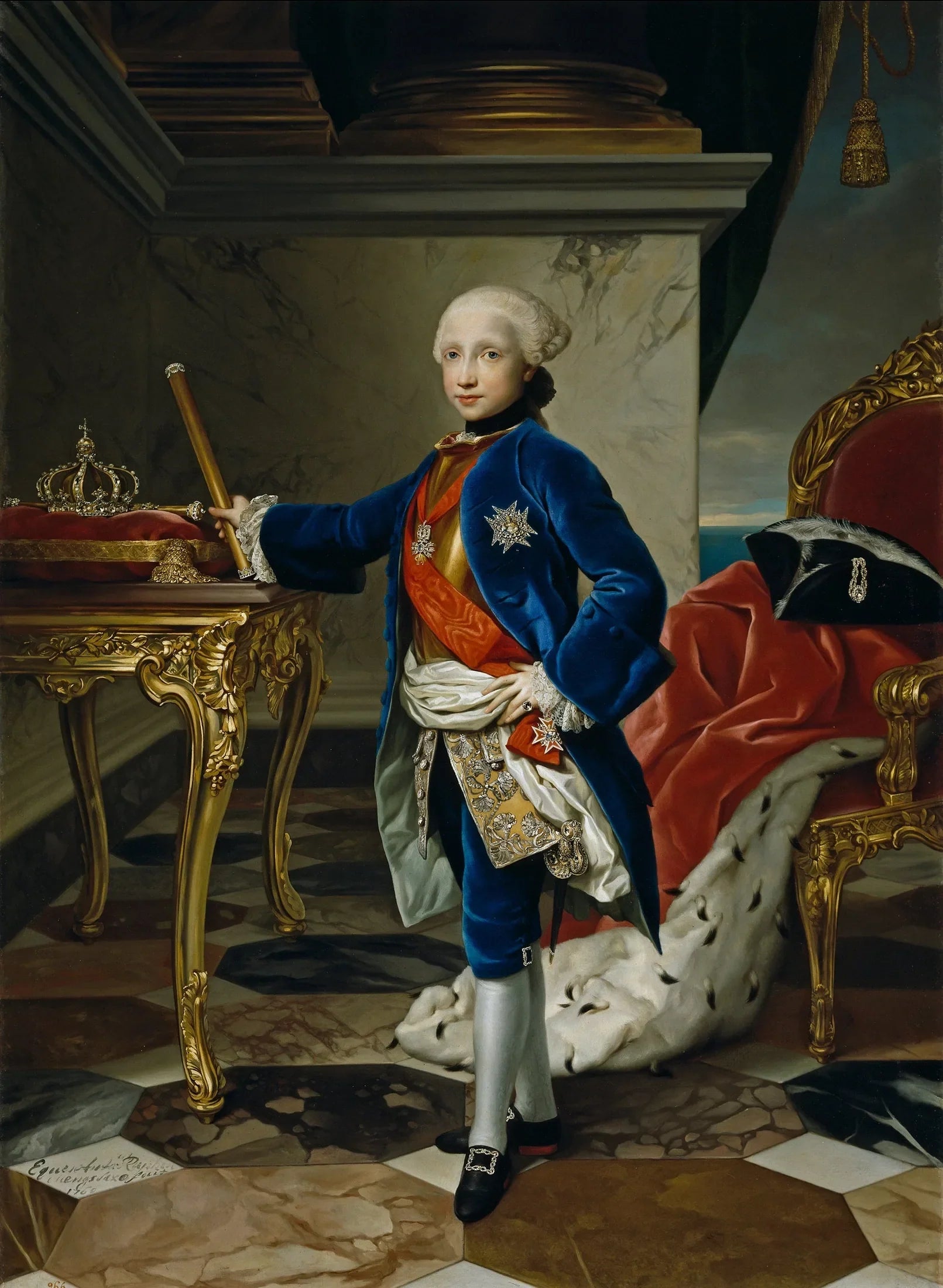 Ferdinand IV, roi de Naples - Anton Raphael Mengs image 1 copie de tableau peinte à la main