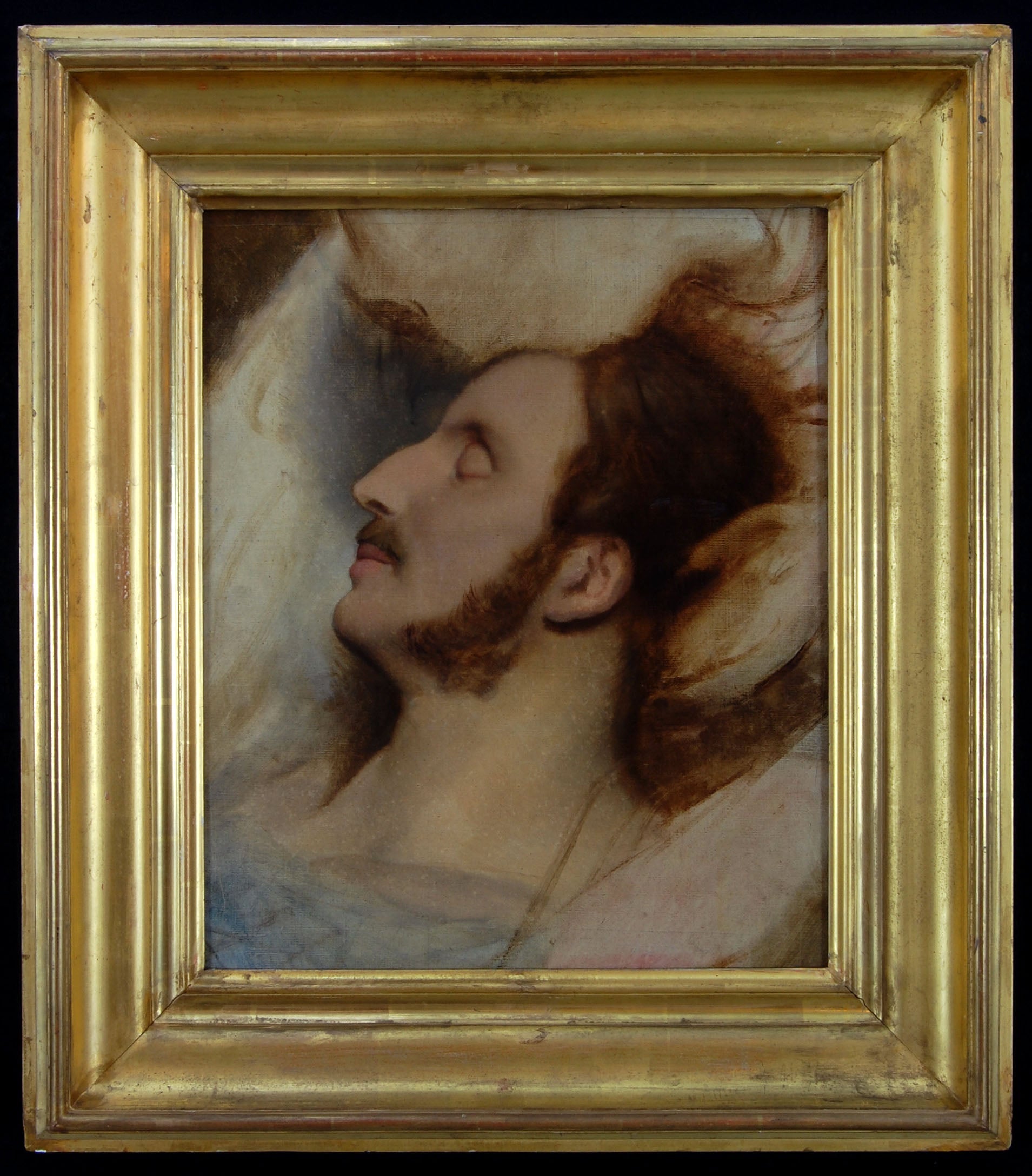 Ferdinand Philips, hertog van Orléans, op zijn doodsbed - Ary Scheffer image 1 copie peinte à la main à l’huile