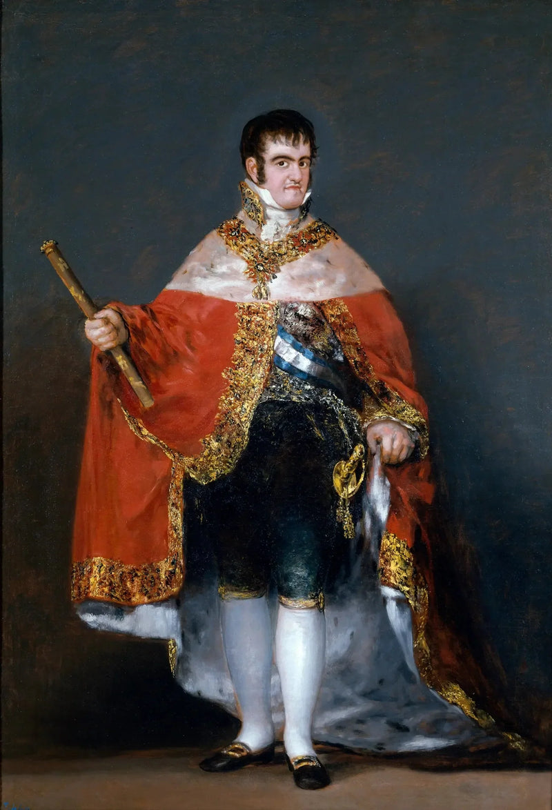 Ferdinand VII avec le manteau royal - Francisco de Goya