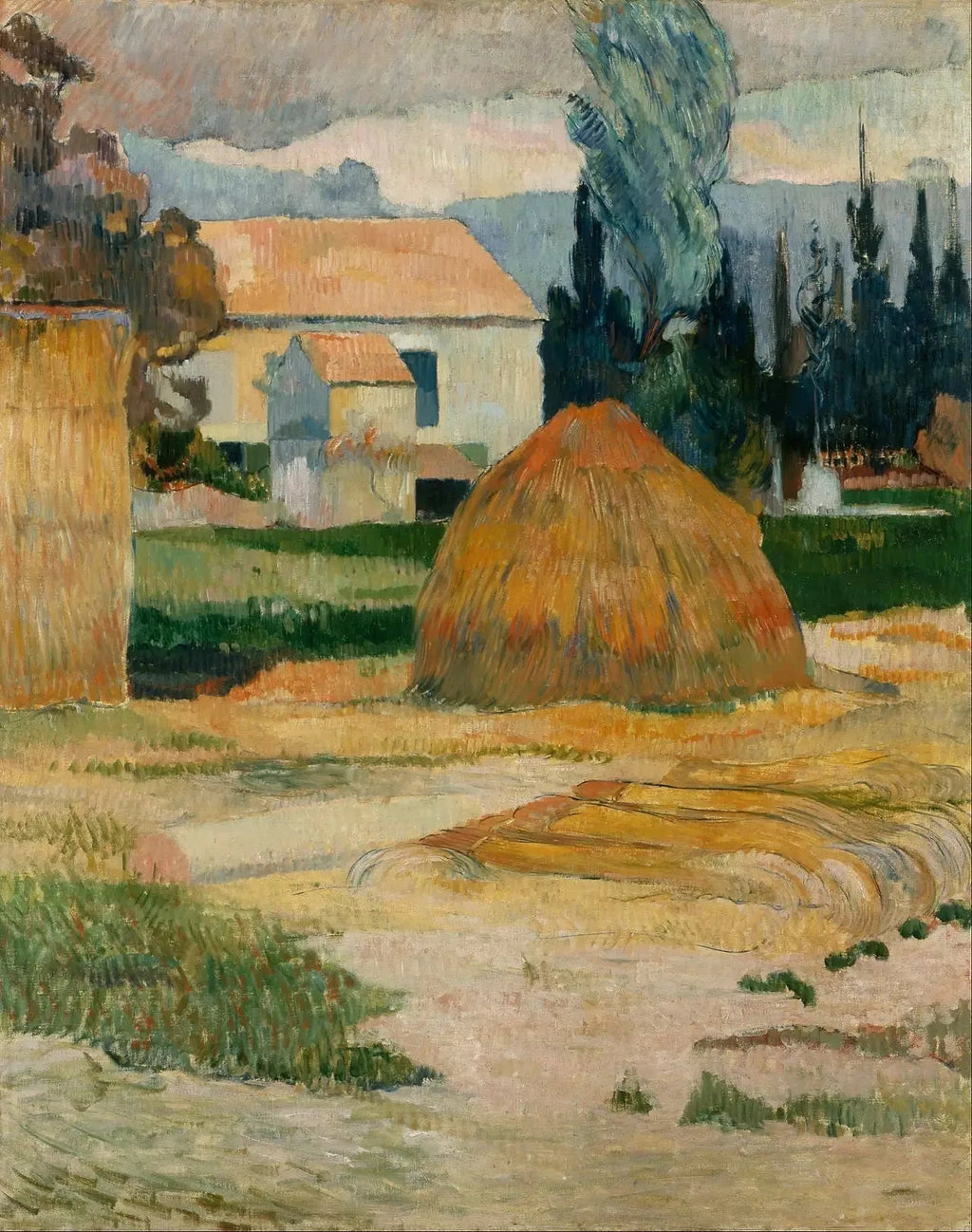 ferme à Arles - Paul Gauguin image 1 reproduction artisanale de tableau
