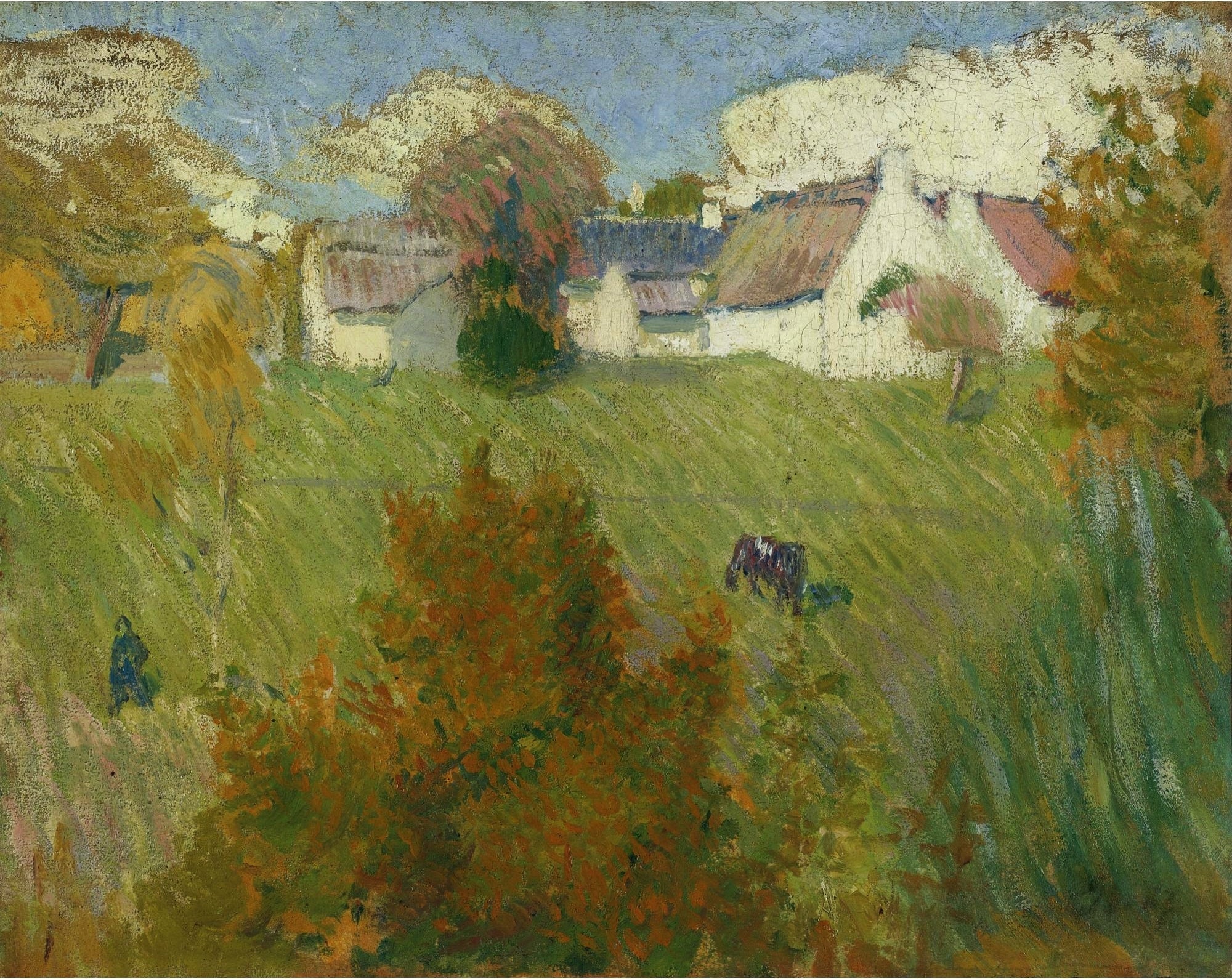 Ferme à Pont-Aven - Émile Bernard image 1 reproduction de peinture à l’huile