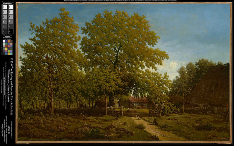 Ferme dans les Landes - Théodore Rousseau