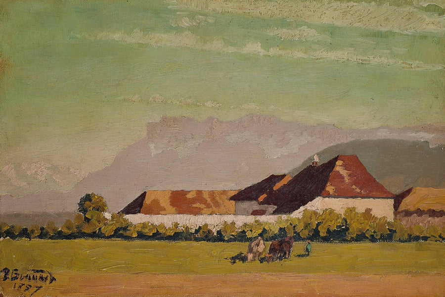 Ferme dans un paysage du Dauphiné - Pierre Bonnard