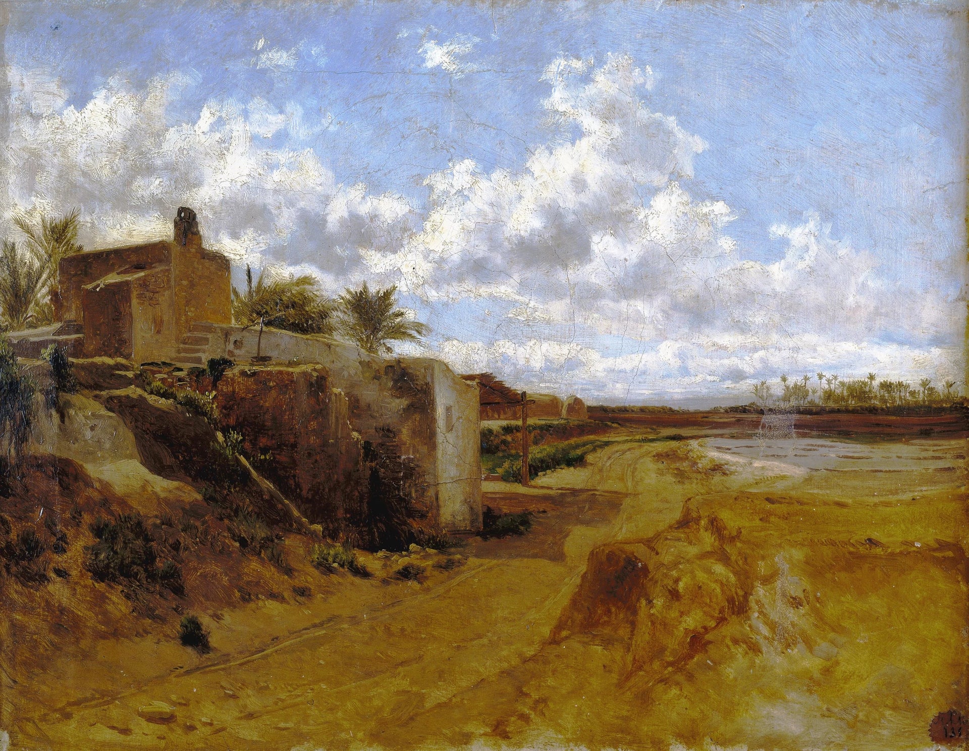 Une ferme (Elche) - Carlos de Haes