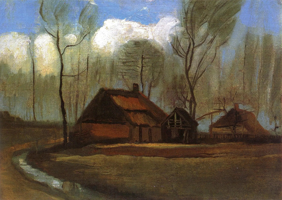 Ferme parmi les arbres - Vincent van Gogh