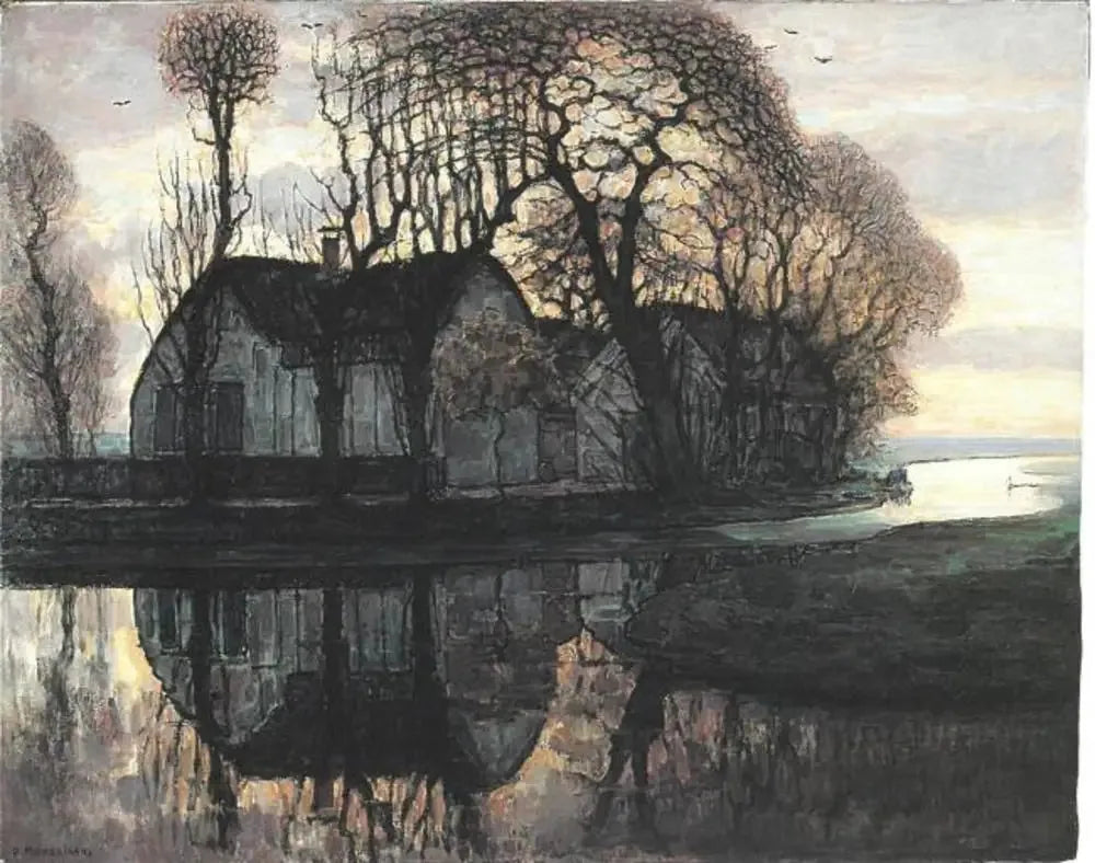 Ferme près de Duivendrecht - Piet Mondrian image 1 copie de tableau peinte à la main