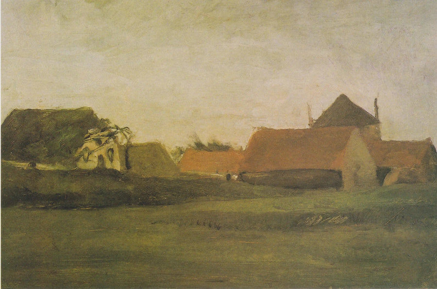 Fermes à Loosduinen au crépuscule, F16 – Van Gogh