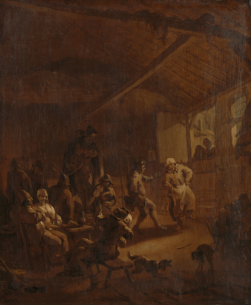 Fermiers dansants dans une grange - Nicolaes Berchem