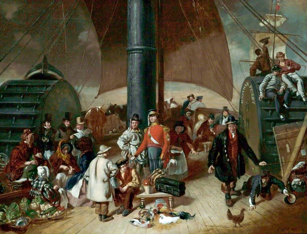 Ferry d'Eastham - William Powell Frith