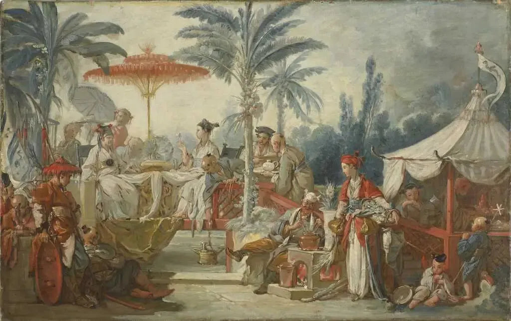 Festin de l'empereur de Chine - François Boucher image 1 copie peinte à la main à l’huile